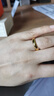 周生生素圈光身面活口泥鳅背开口黄金戒指 足金情侣结婚对戒09141R计价 4.14克(含工费100元) 实拍图