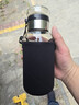 FGHGF大容量玻璃水杯耐高温带杯套茶水分离杯便携网红泡茶杯 玻璃吨吨杯带杯套1000ml1只 实拍图