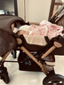 安贝尼 婴儿推车可坐可躺双向推行小孩手推车四轮减震可折叠BB车 至尊版-卡其色四轮橡胶+四轮减震 实拍图