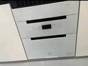 YueYingHua日本樱花消毒柜家用嵌入式大容量高温紫外线消毒烘干臭氧保洁存储碗柜304不锈钢碗架 二星级130L白色三层304不锈钢开孔高度610 实拍图