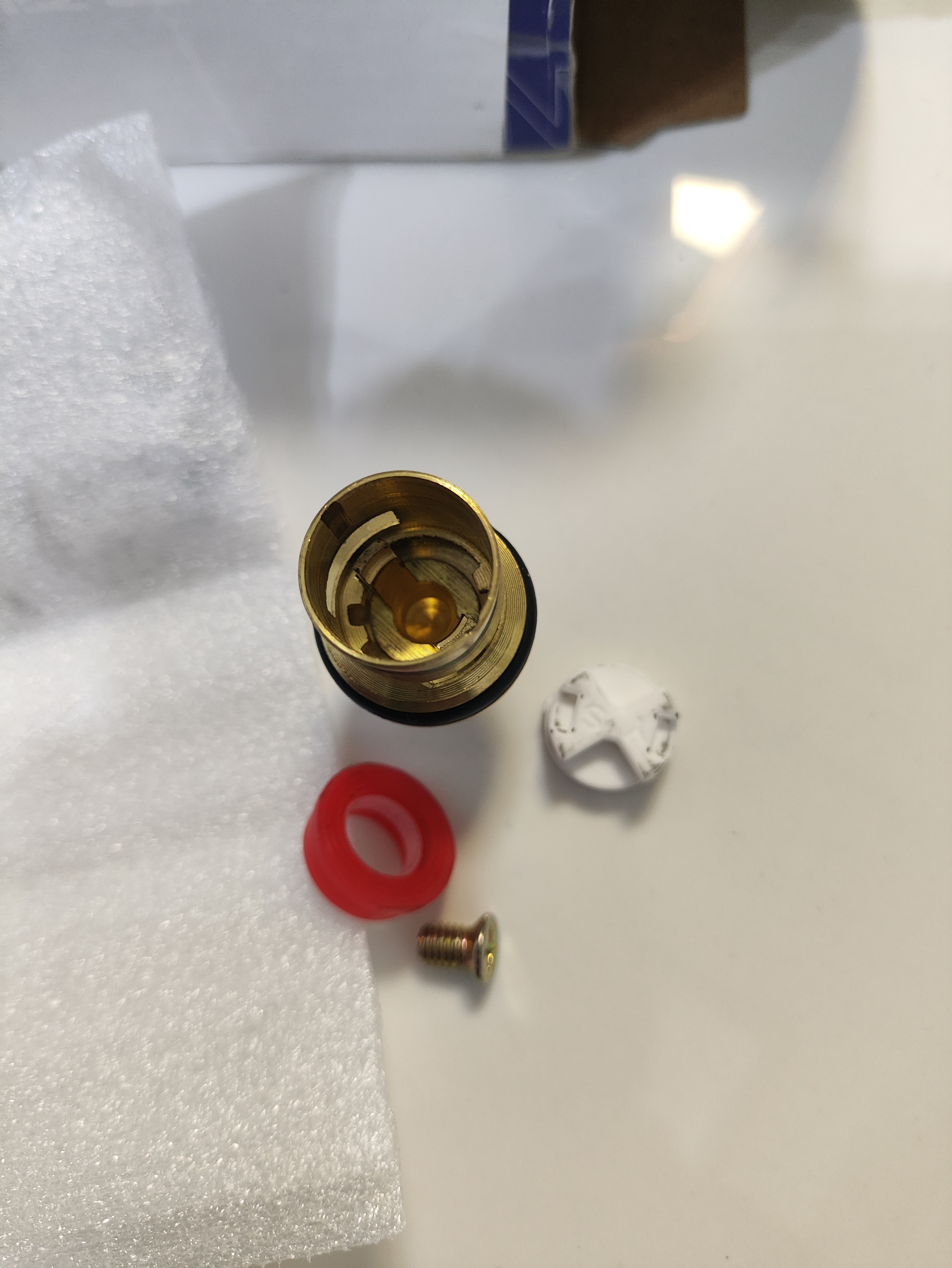 华厦金牛 水龙头阀芯全铜单冷热水龙头快开陶瓷阀芯手柄手轮开关维修配件 全铜快开阀芯(常用款)正 实拍图
