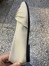 达芙妮单鞋女2026新款春秋法式温柔晚晚鞋平底一脚蹬白色豆豆鞋妈妈鞋 实拍图