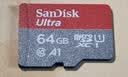 闪迪（SanDisk）64GB TF（MicroSD）内存卡 A1 U1 C10 至尊高速移动版存储卡 读速140MB/s 手机平板游戏机内存卡 实拍图