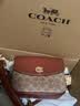 蔻驰（COACH）经典标志CASSIE19号单肩斜挎包翻盖夏季女包 棕黄色锈色（新版） 实拍图