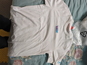 李宁短袖t恤男士秋冬纯棉半袖白色宽松体恤青少年印花圆领运动上衣女 标准白-斗转星移 M /170 实拍图