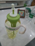 【京东物流】水杯冰霸吸管杯高颜值学生茶水分离大容量杯子 肚肚杯1个-浅绿色 实拍图