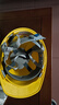 朵能 安全帽工地 国标加厚透气施工建筑工程领导头盔印字定制防护头帽 黄色 V型透气款【工程定制首选】 实拍图