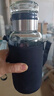 FGHGF大容量玻璃水杯耐高温带杯套茶水分离杯便携网红泡茶杯 玻璃吨吨杯带杯套1000ml1只 实拍图