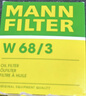 曼牌滤清器（MANNFILTER）机油滤清器机油滤芯W68/3卡罗拉雷凌RAV4荣放花冠威驰致炫凯美瑞 实拍图