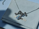 HEFANG何方珠宝极光冰晶项链锁骨链银轻奢高级感生日圣诞礼物送女友 何方蓝 实拍图