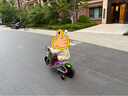 暴风骑士儿童电动车摩托车小哈雷两轮代步小电摩3-12岁单驱C12尊享版绿色 实拍图