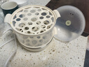 小熊（Bear）煮蛋器蒸蛋器单双层家用高温断电迷你早餐鸡蛋羹蒸鸡蛋器蒸蛋机炖蛋器便携式电蒸锅煮鸡蛋神器 双层 ZDQ-B14Q1【无蒸碗】 实拍图