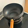 阎铁匠章丘大肚锅炒锅铁锅无涂层家用炒菜锅平底炖汤锅电磁炉已开锅28cm 实拍图