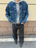 Levi's李维斯情侣同款美式经典复古休闲时尚潮牌修身牛仔夹克外套 中蓝色 S 实拍图