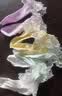 浪莎儿童袜子女童夏季薄款蕾丝花边舞蹈袜可爱百搭公主袜 五色各一 实拍图