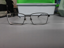 依视路（ESSILOR） 新款商务男镜架时尚镜框女配依视路镜片近视定制眼镜网上配镜 钛金属-全框-4004BK-黑色 镜框+依视路膜岩高清1.60现片 实拍图