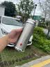言易毕业礼物送老师 高档银杯子999足银内胆银水杯茶杯银保温杯男女士 银色【999足银内胆+检测证书】 实拍图