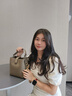 viney【何泓姗同款】牛皮水桶包包女包斜挎包老婆生日520送女朋友礼物 【卡其色】情人节实用高级感高档轻奢手提腋下包 时尚ck风休闲小众品牌洋气单肩包 实拍图