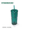星巴克（Starbucks）墨绿色女神款玻璃杯550ml吸管杯办公室复古冷水杯女神节礼物 实拍图