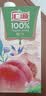 汇源100%桃汁果汁饮料1Lx5盒礼盒送礼宴请餐桌果蔬汁饮料聚餐畅享 实拍图