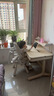 黑白调A2学习桌书桌儿童桌椅实木升降桌子写字桌电脑桌进口橡胶木1m 实拍图