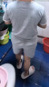 都市丽人睡衣女100%棉夏季全纯棉带胸垫2026新款短袖短裤薄款家居服夏天 实拍图