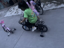 奥仕龙 儿童自行车3-4-5-6-7-8岁小孩单车宝宝脚踏单车男女孩小学生童车 【升级款蓝】旗舰版+加宽闪光轮 14寸 适合90-110cm 实拍图