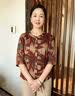 恒源祥夏季大码立领女士印花开衫宽松遮肉透气通勤百搭洋气中老年上衣 实拍图