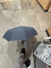 天堂伞 全自动雨伞三折 10骨加固一键开收易甩干简约商务自动伞 兰灰 实拍图