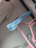 衣架成人加粗防滑加厚学生宿舍无痕挂衣架家用衣服晾衣架撑子衣挂 40cm升级款 凹槽带钩（四季款） 10支装（颜色随机） 实拍图