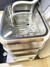 北鼎（Buydeem）家用不锈钢电炖锅 大容量多功能锅一锅多用蒸锅大号智能蒸炖锅定时预约蒸汽锅 【臻享汽炖套餐】G76浅杉绿+汽锅+炖盅(含支架) 实拍图