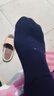 际华融通冬袜夏袜男军训袜子零袜制训练运动式袜防臭耐磨透气中筒袜 10双-藏蓝-夏袜（S级防臭款） 26-28cm大号(44-49码) 实拍图
