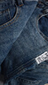 真维斯（Jeanswest）时代少年团代言】牛仔裤男夏季直筒宽松高端百搭阔腿休闲裤子男 蓝色 602 32 (2尺5) 实拍图