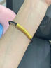 中国黄金（CHINA GOLD）黄金弯管转运珠情侣手链男士女款足金心经管本命年手绳生日礼物 【京速达】足金心经管手链 【黑绳】约0.5g 实拍图