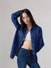 Levi's李维斯女士美式复古简约通勤经典翻领宽松蓝色牛仔衬衫 深蓝色第二批 L 实拍图