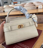 CHARLES&KEITH鳄鱼纹凯莉包手提斜挎婚包包女包生日520礼物CK2-50270880-1 Ivory象牙色 S 实拍图