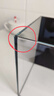 金晶超白玻璃桌面鱼缸小型家用办公室生态懒人全套造景小缸水草缸 裸缸+防滑垫 15*15*20 实拍图