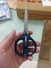 得力（deli）160mm办公生活家用剪刀 小剪子手工剪纸刀 办公用品 蓝色0602 实拍图