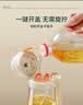 拜杰雾化喷油壶喷倒一体玻璃滤油壶调料瓶醋壶一键开合不锈钢油嘴白色 实拍图