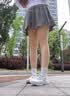 安踏叶子5运动鞋女新款夏季网面透气学生增高舒适轻便跑步休闲鞋子女7 纸莎白【叶子5-网面透气】 37.5 【官方正品-现货速发】 实拍图