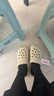 名创优品（MINISO）洞洞鞋女男夏季外穿沙滩凉鞋防滑厚底踩屎感包头凉拖鞋骨白38-39 实拍图