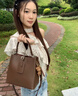 viney新款轻奢水桶包包女包牛皮斜挎包生日礼物高级感送女友老婆 【咖啡色】高档单肩包 品牌大容量休闲通勤手提包 实拍图