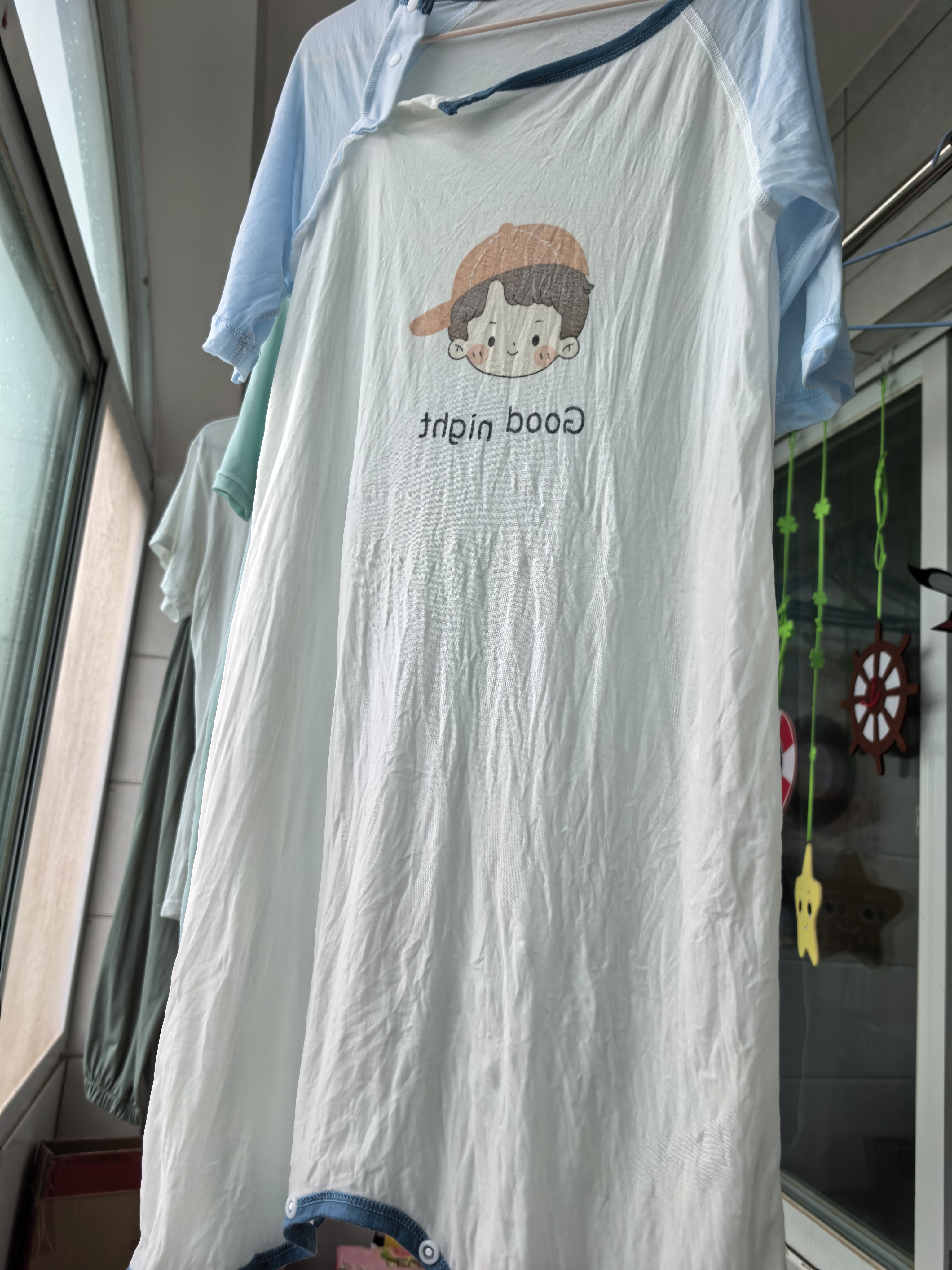 贝肽斯婴儿睡袍夏季薄款新款儿童宝宝优可丝睡裙中小童家居服睡衣 实拍图