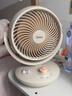 美的（Midea）【小型风扇】轻音台式桌面空气循环扇家用柔风电风扇宿舍办公迷你台扇落地扇空调伴侣 GAF18AD 实拍图