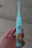 葆氏儿童电动牙刷3-6-12岁IPX7级防水充电式牙刷机身*1+刷头*3蓝色 实拍图