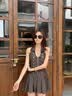 CinvaiKrose小c&k太阳镜女士夏季2026新款大框墨镜女生防晒户外开车旅行眼镜 亮黑色Black【眼镜盒三件套】 实拍图