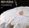 访客 浴帘 优质涤纶加厚免打孔浴室防水隔断帘 橘子款1.8-2米带挂环 实拍图