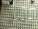 菲内克斯耐热 钢化玻璃汤碗碟盘两用煲带盖沙拉碗泡面碗适用微波炉烤箱 长方形1.5L 单个 实拍图