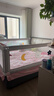 丸丫K2婴儿床围栏宝宝防摔床护栏床边档板免打孔三面灰熊1.8+2+2+床单 实拍图