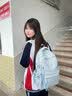 361°书包初中生女高中生2026新款大容量背包小学生减负双肩包男 海盐蓝 实拍图